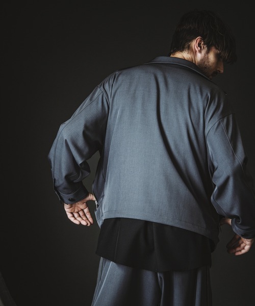 NO ID.(ノーアイディ)の「【NO ID.】Double Zip Big Track Blouson / ダブル ジップ ビッグ トラック ブルゾン(ブルゾン・メンズ・ブラック/グレー・ONE SIZE)」の11枚目の写真
