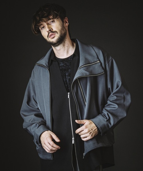 NO ID.(ノーアイディ)の「【NO ID.】Double Zip Big Track Blouson / ダブル ジップ ビッグ トラック ブルゾン(ブルゾン・メンズ・ブラック/グレー・ONE SIZE)」の15枚目の写真