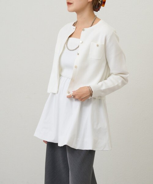 SHENERY（シーナリー）の「バルーンビスチェキャミソール（キャミソール・レディース・ブラック/ホワイト・FREE）」の8枚目の写真