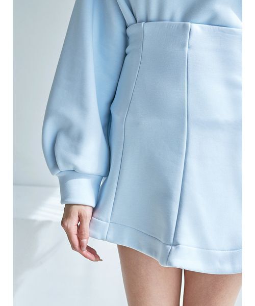 SNIDEL（スナイデル）の「Sustainableオフショルスウェットミニセット（ワンピース・レディース・グレー/ライトブルー/アイボリー・0/1）」の15枚目の写真