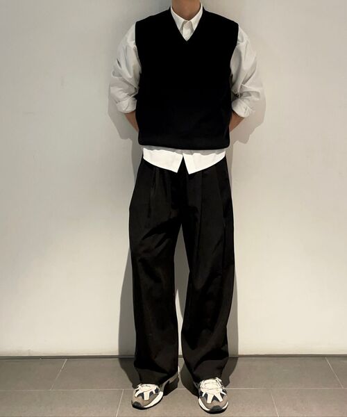 DRAW FIT（ドローフィット）の「オーバーサイズウールニットベスト[ブラック]（ベスト・レディース・その他・X-LARGE/LARGE/MEDIUM）」の2枚目の写真