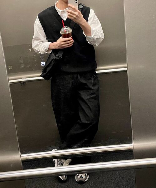 DRAW FIT（ドローフィット）の「オーバーサイズウールニットベスト[ブラック]（ベスト・レディース・その他・X-LARGE/LARGE/MEDIUM）」の3枚目の写真