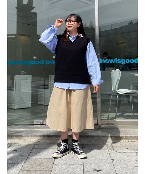 DRAW FIT（ドローフィット）の「オーバーサイズウールニットベスト[ブラック]（ベスト・レディース・その他・X-LARGE/LARGE/MEDIUM）」の9枚目の写真