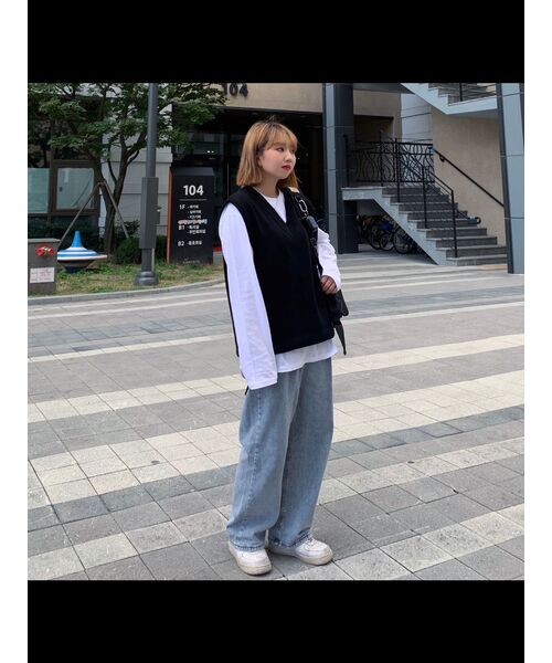 DRAW FIT（ドローフィット）の「オーバーサイズウールニットベスト[ブラック]（ベスト・レディース・その他・X-LARGE/LARGE/MEDIUM）」の11枚目の写真