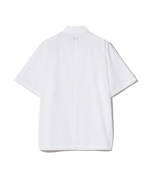 Diamond Layla（ダイアモンドレイラ）の「[COOL COTTON] 3-Stitch Open Collar Cotton 1/2 Shirt  S135  White（シャツ/ブラウス・レディース・その他・MEDIUM/LARGE）」の2枚目の写真