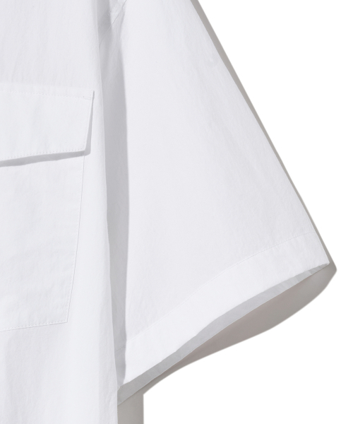 Diamond Layla（ダイアモンドレイラ）の「[COOL COTTON] 3-Stitch Open Collar Cotton 1/2 Shirt  S135  White（シャツ/ブラウス・レディース・その他・MEDIUM/LARGE）」の6枚目の写真
