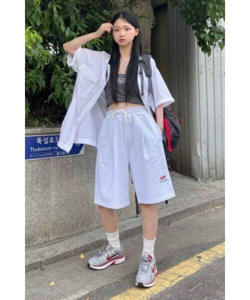 Diamond Layla（ダイアモンドレイラ）の「[COOL COTTON] 3-Stitch Open Collar Cotton 1/2 Shirt  S135  White（シャツ/ブラウス・レディース・その他・MEDIUM/LARGE）」の14枚目の写真