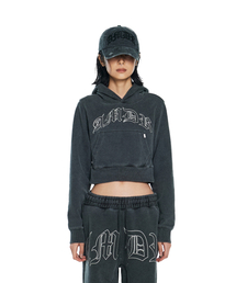 MUSCLE ARMED（マッスルアームド）の「AMDR ピグメント ウーマン クロップフードパーカー（パーカー）」