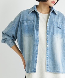 A.D.C.L. | ダブルポケット オーバーサイズ デニムシャツ(シャツ/ブラウス)