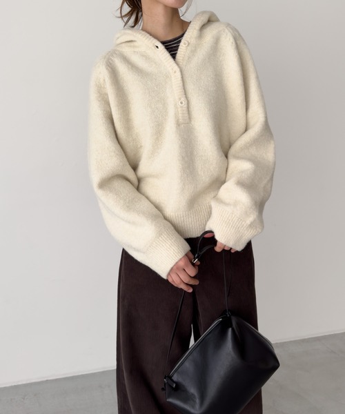 セール】diggity パーカーニットプルオーバー（ニット/セーター