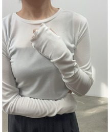 SOTT | 2wayシアーラメトップス(Tシャツ/カットソー)