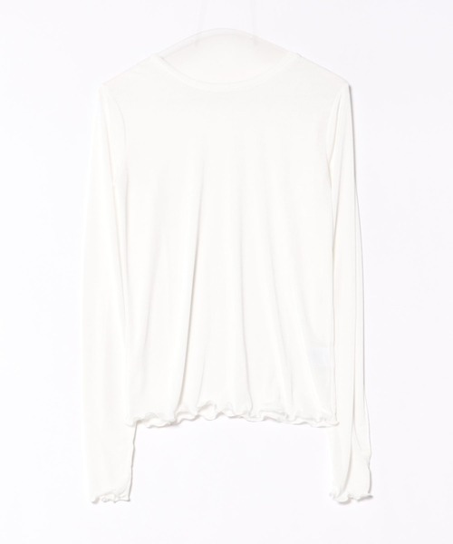 SOTT(ソット)の「2wayシアーラメトップス(Tシャツ/カットソー・レディース・ブラック/グレー/ブラウン/ホワイト・FREE)」の11枚目の写真