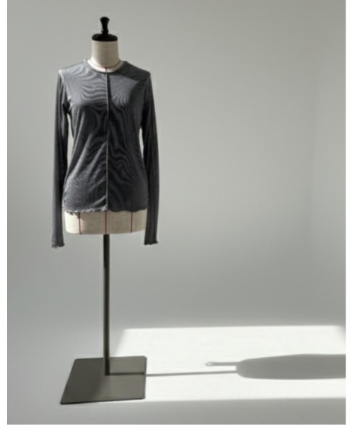 SOTT(ソット)の「2wayシアーラメトップス(Tシャツ/カットソー・レディース・ブラック/グレー/ブラウン/ホワイト・FREE)」の15枚目の写真