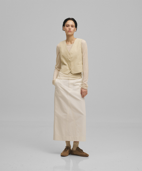ANOTHER OFFICE WOMEN(アナザー オフィス ウーマン)の「w. Jane Corduroy Vest (Ecru)(ベスト・レディース・その他・36/34)」の5枚目の写真