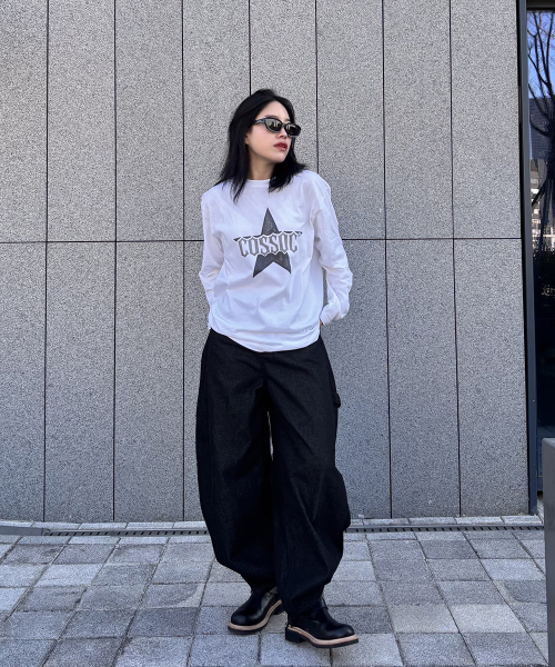 COSO（コソ）の「CC クランクスター ロングスリーブ 長袖Tシャツ(ホワイト)（Tシャツ/カットソー・レディース・ホワイト・MEDIUM/LARGE）」の9枚目の写真