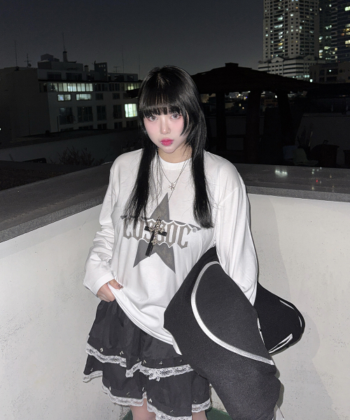 COSO（コソ）の「CC クランクスター ロングスリーブ 長袖Tシャツ(ホワイト)（Tシャツ/カットソー・レディース・ホワイト・MEDIUM/LARGE）」の10枚目の写真