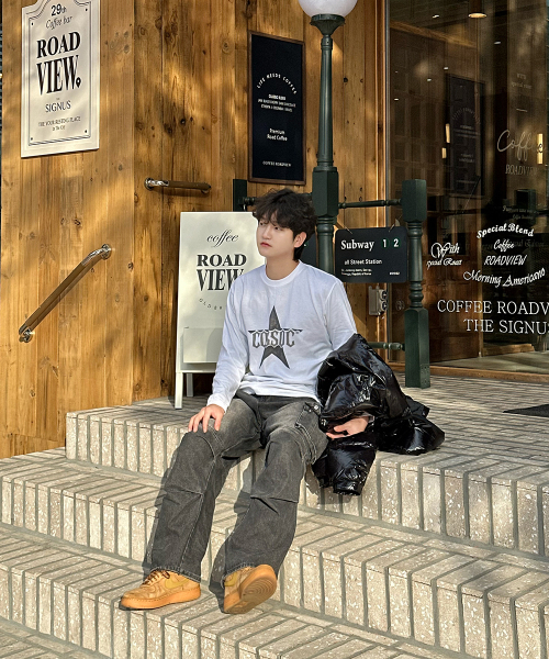COSO（コソ）の「CC クランクスター ロングスリーブ 長袖Tシャツ(ホワイト)（Tシャツ/カットソー・レディース・ホワイト・MEDIUM/LARGE）」の3枚目の写真