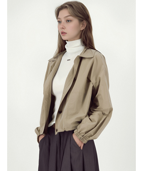 ACUD（アクド）の「Light Outer Shirt _Beige（ナイロンジャケット・レディース・Beige・FREE）」の2枚目の写真