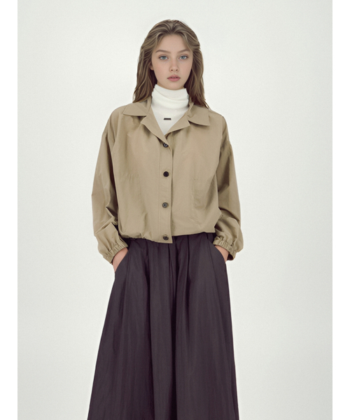 ACUD（アクド）の「Light Outer Shirt _Beige（ナイロンジャケット・レディース・Beige・FREE）」の5枚目の写真