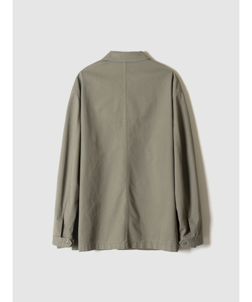POKER FACE(ポーカーフェイス)の「WASHED FRENCH WORK JACKET BEIGE KHAKI(その他アウター・メンズ・その他・48/50)」の2枚目の写真