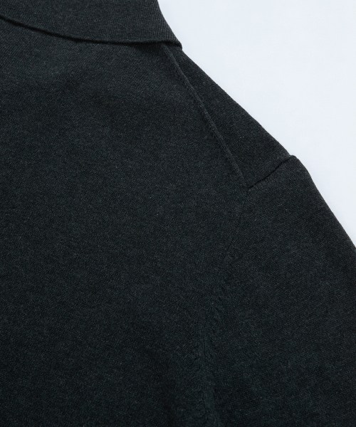 BELLIEF(ベリーフ)の「Essential Cotton Comfort Collar Cardigan (Grey)(カーディガン/ボレロ・メンズ・その他・MEDIUM/LARGE/X-LARGE)」の5枚目の写真