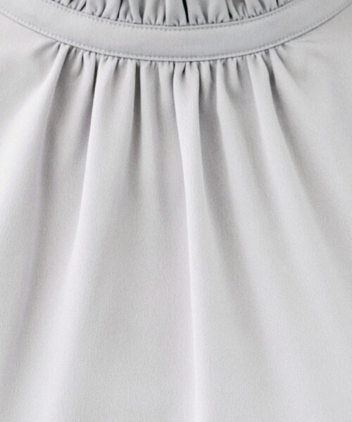 UNTITLED（アンタイトル）の「【セレモニー/定番人気】ハイネックフリル ブラウス（シャツ/ブラウス・レディース・ネイビー/ライトグレー/オフホワイト・00/01/02/03/04/44/46/48/50）」の13枚目の写真