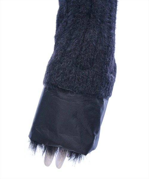 clear（クリア）の「リボン付き袖口ファーニットカーディガン[バレエコア ガーリー]≪AW新作≫（カーディガン/ボレロ・レディース・ブラック/アイボリー・F）」の7枚目の写真