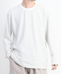 MASTER FRAME（マスターフレーム ）の「【MASTER FRAME/マスターフレーム】微起毛ボーダークルーネック ロングスリーブTシャツ（Tシャツ/カットソー）」