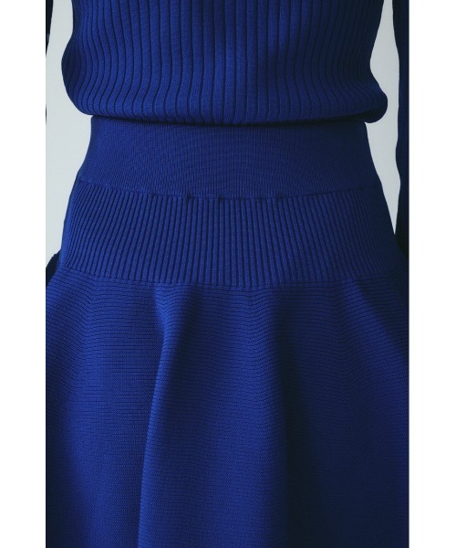 HeRIN.CYE（ヘリンドットサイ）の「Jersey volume knit skirt　　ジャージボリュームニットスカート（スカート・レディース・ブラック/ブルー/ライトグレー・FREE）」の15枚目の写真