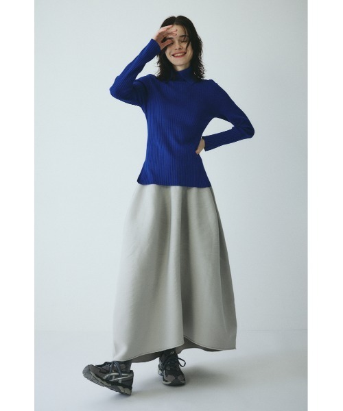 HeRIN.CYE（ヘリンドットサイ）の「Jersey volume knit skirt　　ジャージボリュームニットスカート（スカート・レディース・ブラック/ブルー/ライトグレー・FREE）」の18枚目の写真