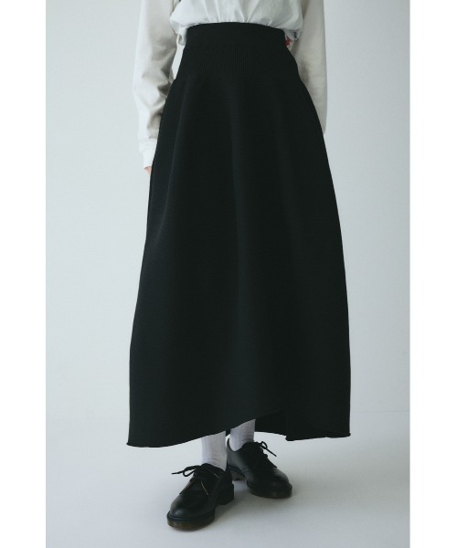 HeRIN.CYE（ヘリンドットサイ）の「Jersey volume knit skirt　　ジャージボリュームニットスカート（スカート・レディース・ブラック/ブルー/ライトグレー・FREE）」の6枚目の写真