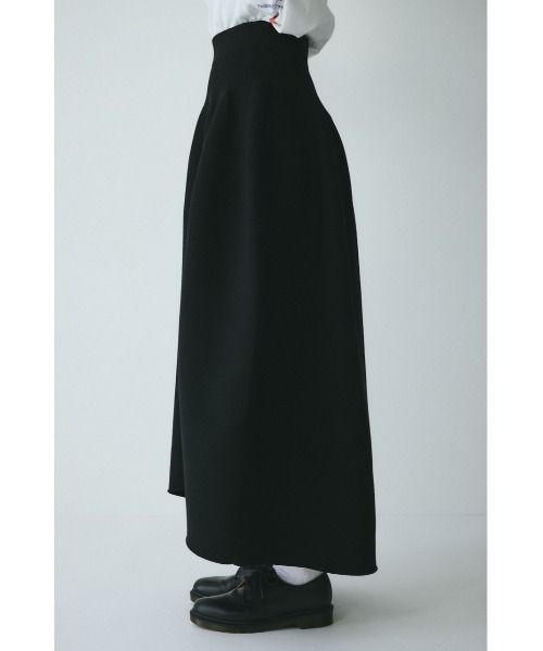 HeRIN.CYE（ヘリンドットサイ）の「Jersey volume knit skirt　　ジャージボリュームニットスカート（スカート・レディース・ブラック/ブルー/ライトグレー・FREE）」の7枚目の写真
