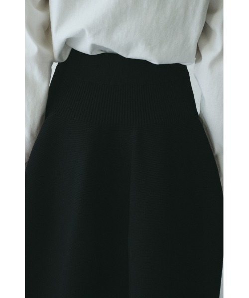 HeRIN.CYE（ヘリンドットサイ）の「Jersey volume knit skirt　　ジャージボリュームニットスカート（スカート・レディース・ブラック/ブルー/ライトグレー・FREE）」の10枚目の写真