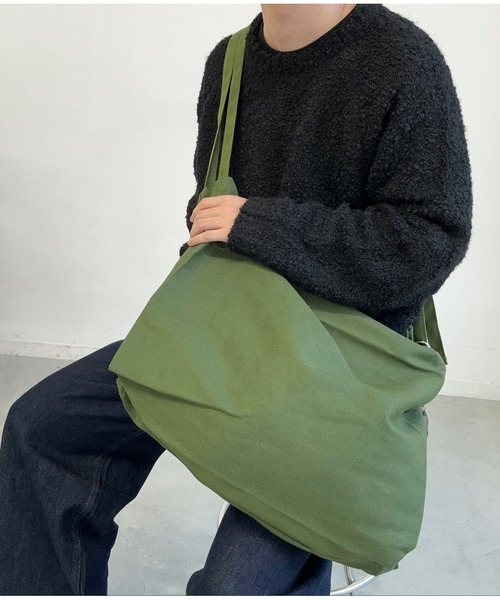 AUREN(オーレン)の「【ユニセックス】ダブルショルダーバッグ(ショルダーバッグ・メンズ・ブラック/グリーン/ホワイト/オレンジ・FREE)」の1枚目の写真