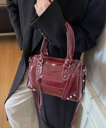 UP START（アップスタート）の「【MASHIRO】スタッズデザイン3WAYバッグミニポシェット Y2K 平成ギャル(MA/EK487)（ショルダーバッグ）」