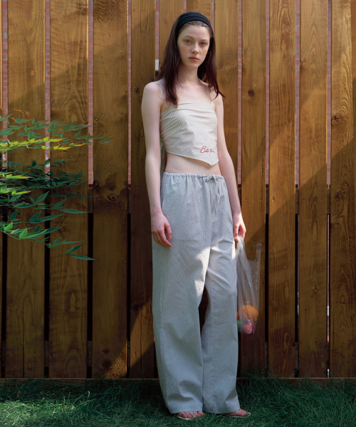 BUT'TON(ボッタン)の「Seersucker Band Pants (Ivory)(その他パンツ・レディース・その他・FREE)」の2枚目の写真