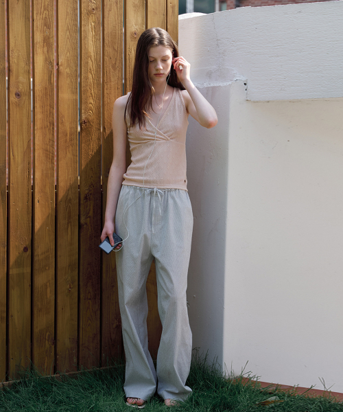 BUT'TON(ボッタン)の「Seersucker Band Pants (Ivory)(その他パンツ・レディース・その他・FREE)」の4枚目の写真