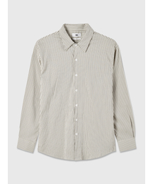 FRAGE（フラゲ）の「マルチベーシックフィットストライプシャツ - グリーン（シャツ/ブラウス）」
