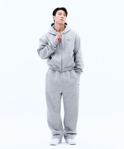 MIHAK(ミハク)の「メタルプレート起毛フードパーカージップアップ(GRAY)(ジャージ・メンズ・その他・1/2/3)」の14枚目の写真