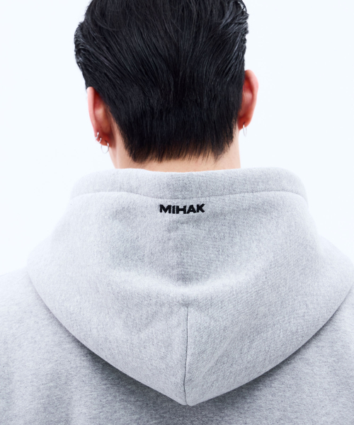 MIHAK(ミハク)の「メタルプレート起毛フードパーカージップアップ(GRAY)(ジャージ・メンズ・その他・1/2/3)」の10枚目の写真