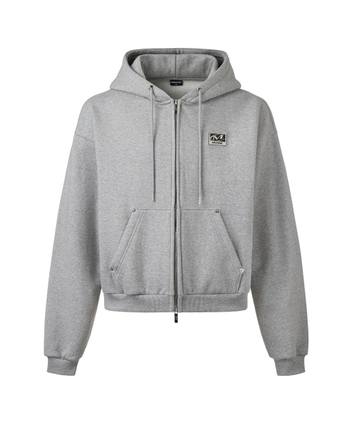 MIHAK(ミハク)の「メタルプレート起毛フードパーカージップアップ(GRAY)(ジャージ・メンズ・その他・1/2/3)」の12枚目の写真