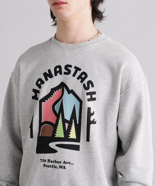 MANASTASH（マナスタッシュ）の「MANASTASH/マナスタッシュ/Citee Sweat OUTDOOR（スウェット・メンズ・その他17/ブラック/ホワイト・S/M/XL/L）」の10枚目の写真