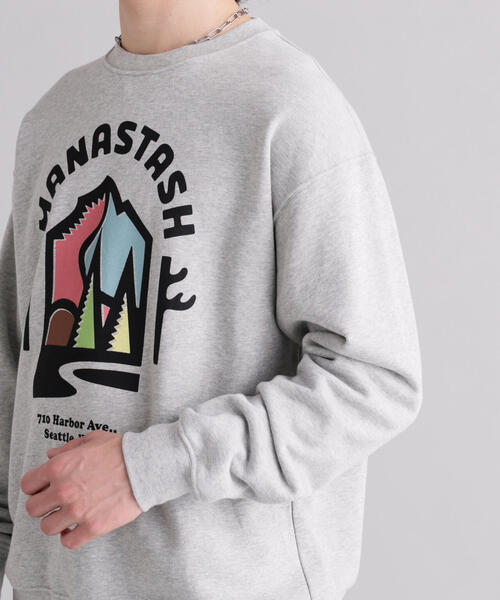 MANASTASH（マナスタッシュ）の「MANASTASH/マナスタッシュ/Citee Sweat OUTDOOR（スウェット・メンズ・その他17/ブラック/ホワイト・S/M/XL/L）」の11枚目の写真
