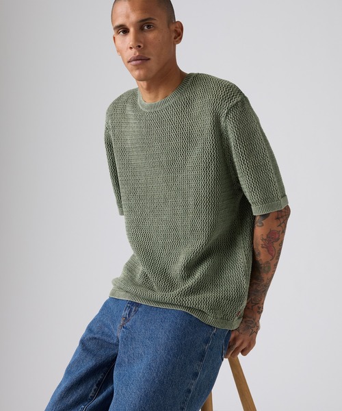 Levi's（リーバイス）の「Levi's/リーバイス STINSON ニットTシャツ（ニット/セーター・メンズ・カーキ・XL/L/M/S）」の9枚目の写真