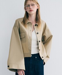 uncrave（アンクレイヴ）の「チノギャバジン ブルゾン（ステンカラーコート）」