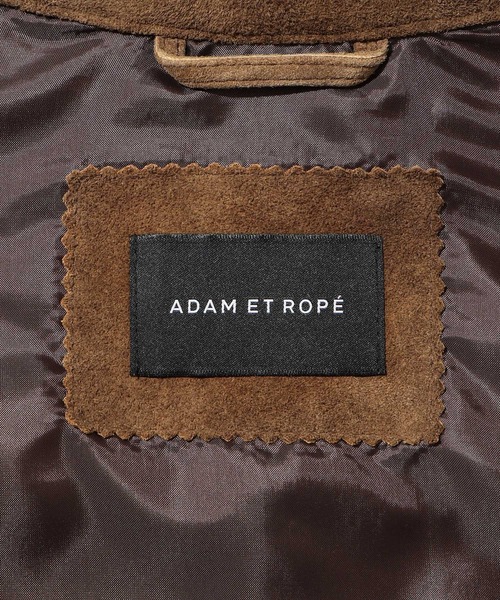 ADAM ET ROPE'（アダムエロペ）の「ヴィンテージライク ゴート スエード シャツ（カバーオール・メンズ・ブラウン・L/M）」の8枚目の写真