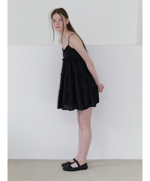 KINDABABY(カインダベイビー)の「frill mini cancan dress - black(ワンピース・レディース・ブラック・FREE)」の3枚目の写真