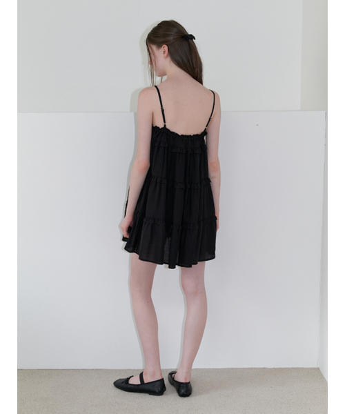 KINDABABY(カインダベイビー)の「frill mini cancan dress - black(ワンピース・レディース・ブラック・FREE)」の4枚目の写真