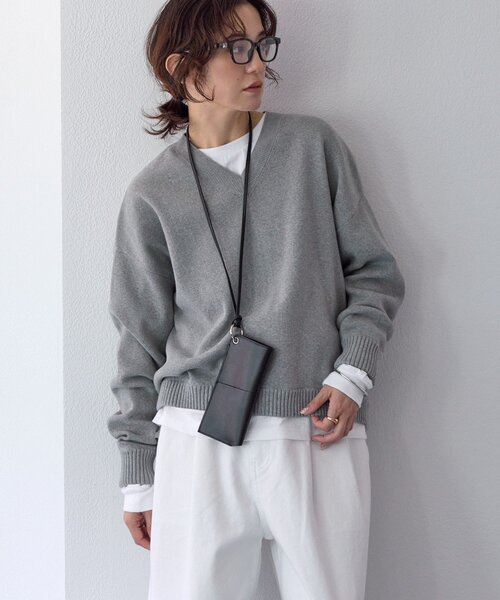 RIVE DROITE（リヴドロワ）の「【A・MONN(アモン)】オーバーロングTシャツ（Tシャツ/カットソー・レディース・ライトグレー/ホワイト・FREE）」の15枚目の写真