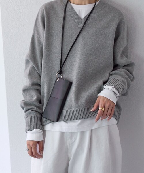 RIVE DROITE（リヴドロワ）の「【A・MONN(アモン)】オーバーロングTシャツ（Tシャツ/カットソー・レディース・ライトグレー/ホワイト・FREE）」の17枚目の写真